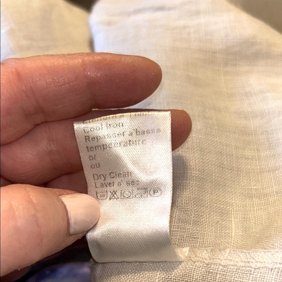 TERZO MILLENNIO Elegant Light taupe Pure Linen Top. From Italy. Sz. Small loose - Picture 14 of 14